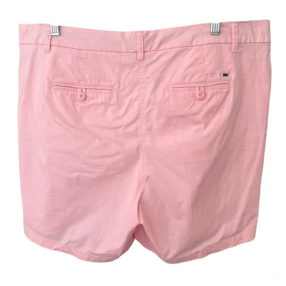 Crown & Ivy Pink Sky Caroline Twill Soft Mid Rise Shorts Preppy Coastal Size 18 - Picture 4 of 10